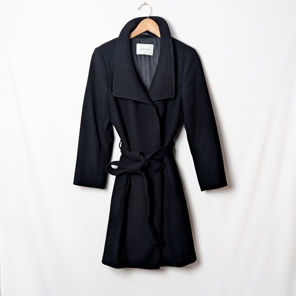 BABATON The Connor Coat Soft Wool Belted Jacket Black L Large Aritzia - Picture 10 of 16